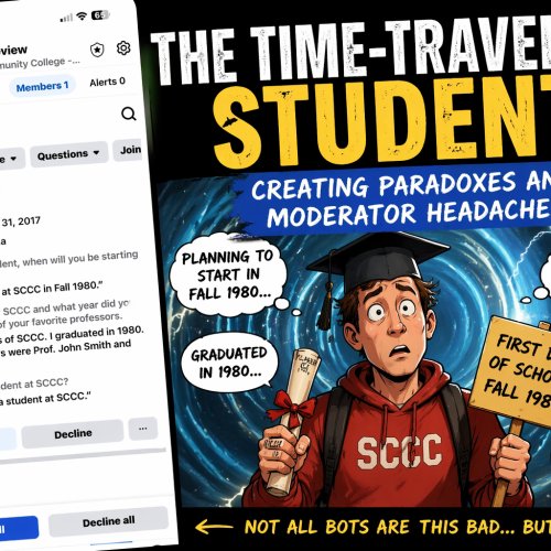 <p><em>Exhibit A: Evidence that time travel is alive and well… or bots are still really bad at basic timelines.</em></p>